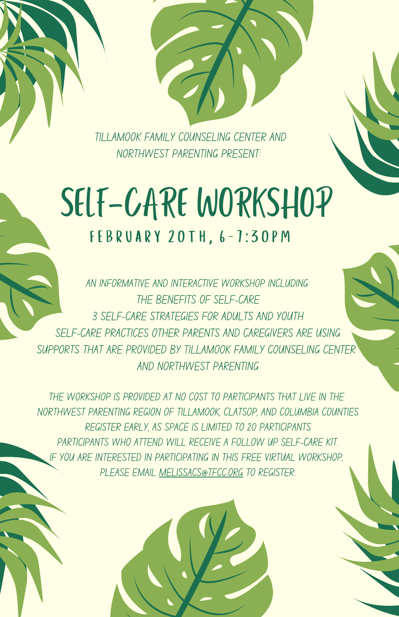 Feb. 20, 2024 NWP Self-Care Worskhop Flyer (1)