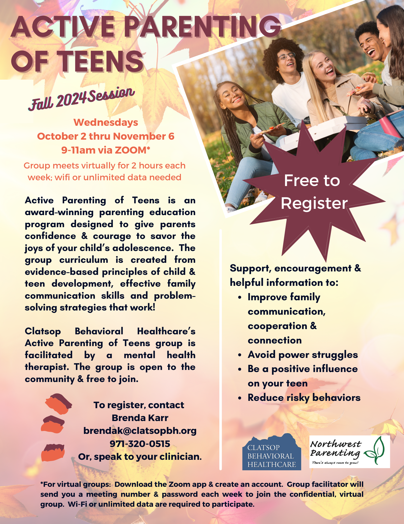 Active parenting of Teens - CBH