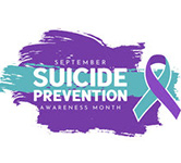 teal and purple suicide prevention ribbon