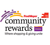 a graphic of a family with text that says fred meyer community rewards